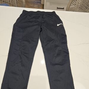 Nike Kids Dark Joggers with White Swoosh